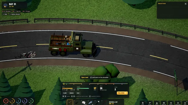 The truck on the long road north
