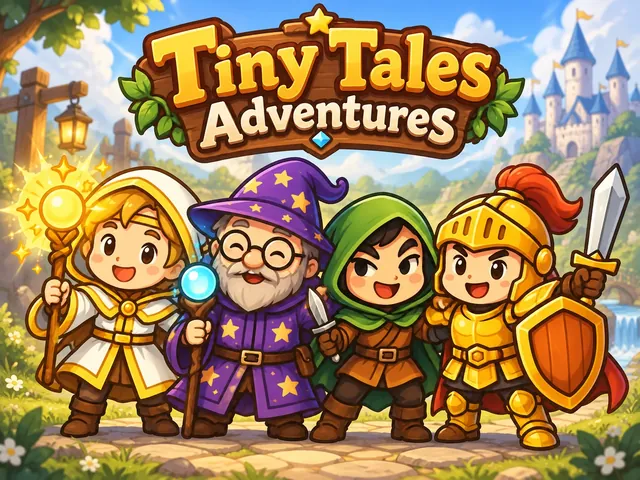 The four heroes: Warrior, Mage, Rogue and Healer