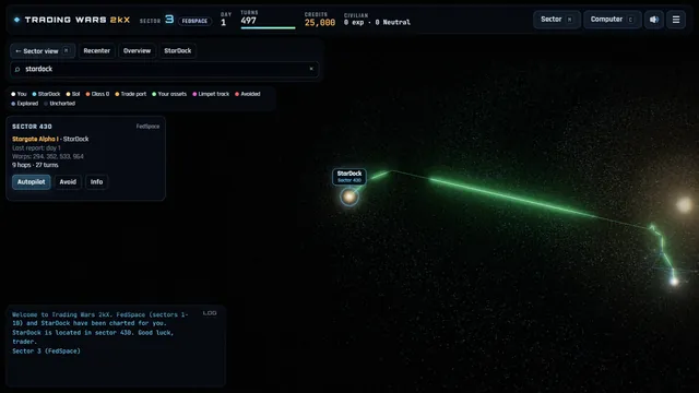 Searching the galaxy map